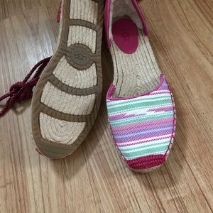 UGG Women Print Leather Espadrille